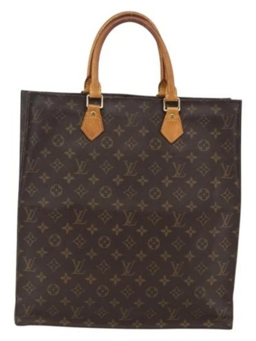LOUIS VUITTON Monogram Sac Plat Hand Bag M51140 LV Auth bs33569 - Picture 2 of 16